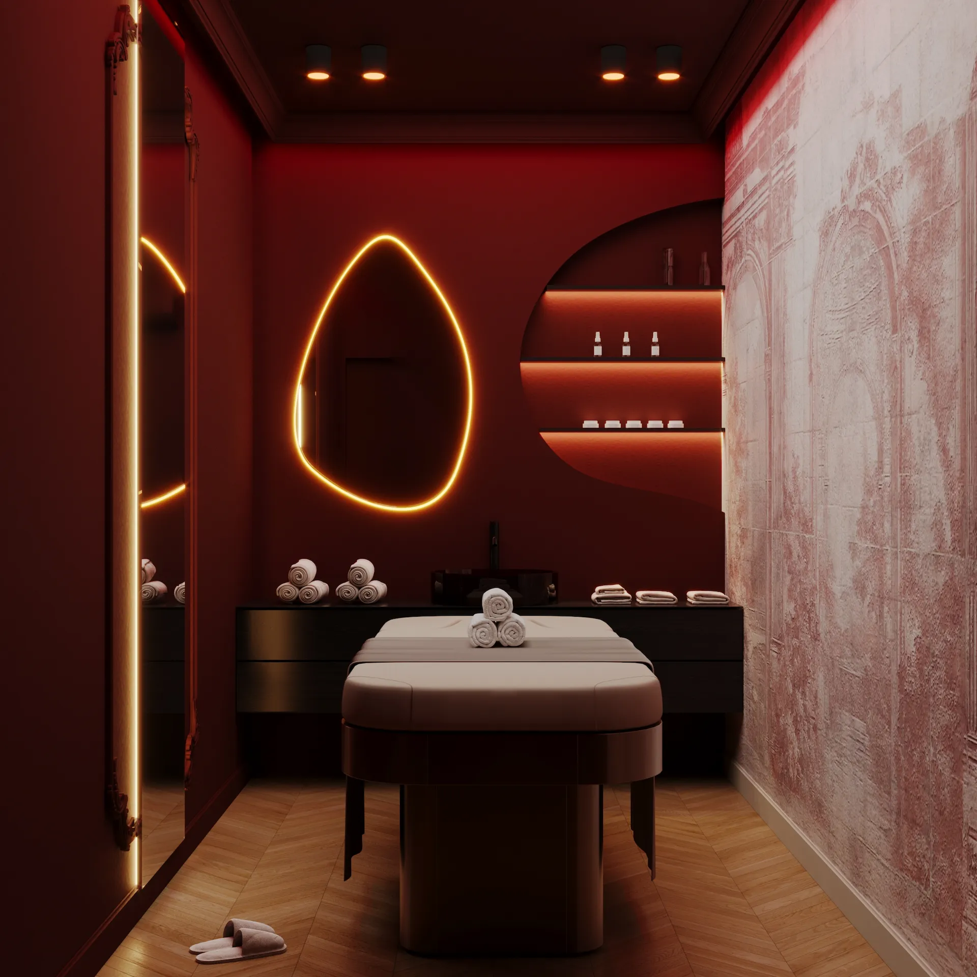Spa D — design interior de Armonia Studio